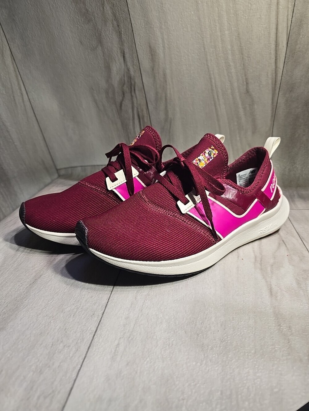 New Balance Fuelcore Nergize V1 Sneaker Garnet Pink Size 8 VGUC EUC Running